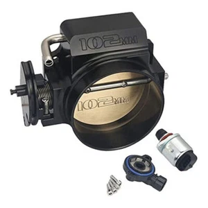 ⭐Cuerpo del acelerador de 4 pernos de aluminio 102 mm + TPS IAC para GM Gen III LS1 LS2 LS6 LS7 LSX - Imagen 1 de 12