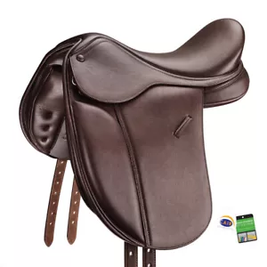 Bates Pony Show+ Saddle with CAIR Long Flap FREE POSTAGE ANYWHERE IN AUSTRALIA - Picture 1 of 3