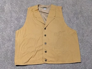 Frontier Classics Vest Mens XXL Canvas Utility Pockets Work Western Cowboy - Picture 1 of 9