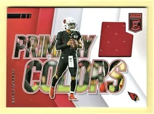 Tarjeta de parche Kyler Murray Cardinals 2020 Donruss Elite colores primarios usada por el jugador - Imagen 1 de 2