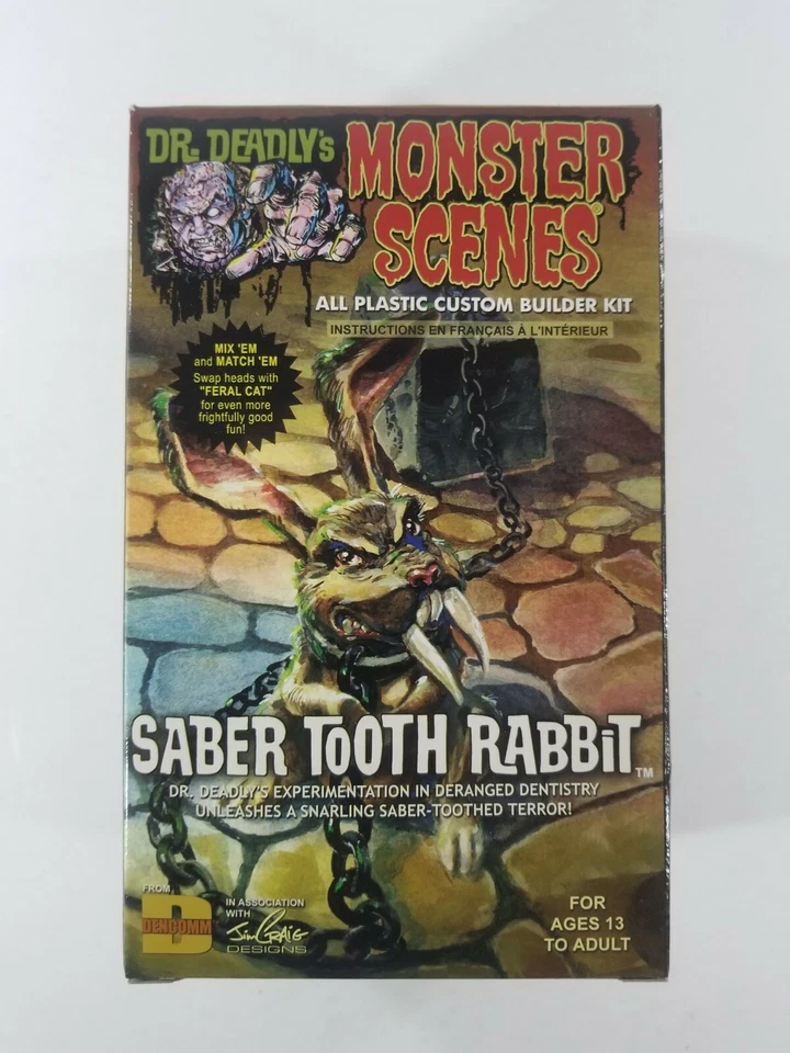 Dr. Deadlys Monster Scenes Saber Tooth Rabbit 1/13 Dencomm