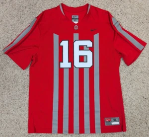 Ohio State Buckeyes Jersey YOUTH XL Red Nike Football Throwback OSU JT Barrett - Picture 1 of 10