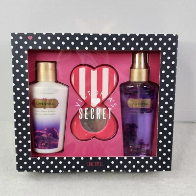 Original Victoria's Secret Love Spell Loción Corporal 4.2oz Fragancia Bruma Set de Regalo Foto 1 de 4