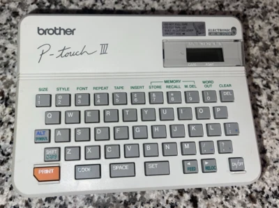 Brother P-Touch III  System Model Needs Cover for battery - Image 1 of 2