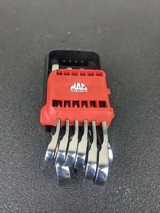 #bj841 MAC TOOLS SRWS210PTA 10-PC SAE STUBBY REVERSABLE RATCHETING WRENCH SET - Picture 1 of 20