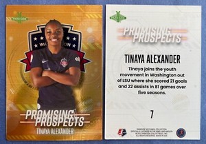 Tinaya Alexander 2022 Parkside NWSL Volume 1 PROMISING PROSPECTS ORANGE #7 QTY