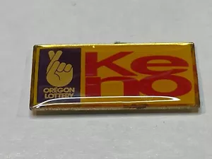 Alte Vintage Oregon Lotterie Staat Lotto Anstecknadel Tack Glück gekreuzte Finger Keno - Bild 1 von 2