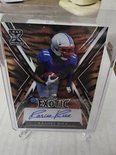 Rashee Rice 2023 Leaf Exotic #BA-RR1 Tiger 6/15 SP Auto Rookie Chiefs