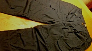 CQR Unisex Uniform Black Pants Size 34/34 Cargo Pockets Machine Wash Poly/Cotton - Picture 1 of 10