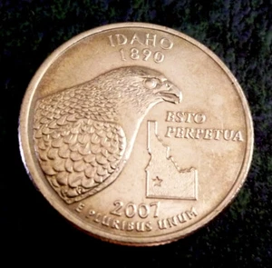 2007 P Idaho U.S. State Quarter Esto Perpetua 'Nice & Sharp Details'. - Picture 1 of 4
