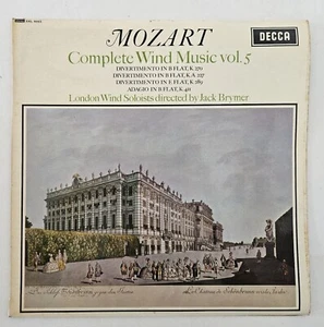 DECCA SXL 6053 WBg ED1 Mozart Complete Wind Music Vol. 5 UK LP - Picture 1 of 5