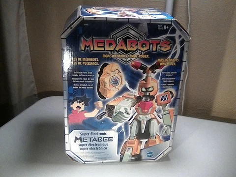 MEDABOTS Super Electronic Metabee robot/figure Hasbro 2002. Complete w/box Cover