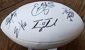 Multi Autographed Gators Tim Tebow Eric Kresser + FS White Panel Football JSA QB - Picture 1 of 8