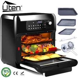 10L Airfryer Heißluftfritteuse Fritteusen XXL Fritteuse Friteuse Edelstahl 1500W - Bild 1 von 12