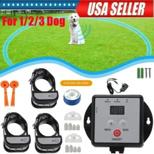 Wireless Electric Dog Fence Pet Containment System Shock Collars For 1 2 3 Dogs - Picture 1 of 55