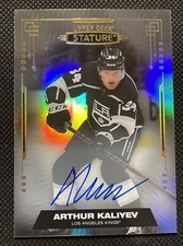 21/22 2021 UPPER DECK STATURE ARTHUR KALIYEV #29 BASE AUTOGRAPH AUTO