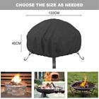 Waterproof Fire Cover 122X45cm BBQ Grill Garden Pritector Round Fire Cover