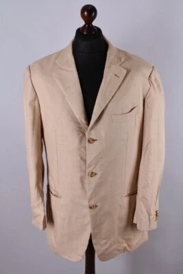 Chaqueta Blazer Clásica Ermenegildo Zegna Clásica Lana Camel/Seda Talla XL/UK44 Foto 1 de 4
