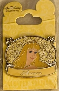 WDI Disney Aurora Sleeping Beauty Princess Plaque Trading Pin LE MOC HTF - Picture 1 of 1