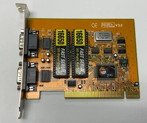 SIIG JJ-P20212 v3.0 16650 Dual High Speed Serial port RS-232 PCI Adapter - Afbeelding 1 van 3