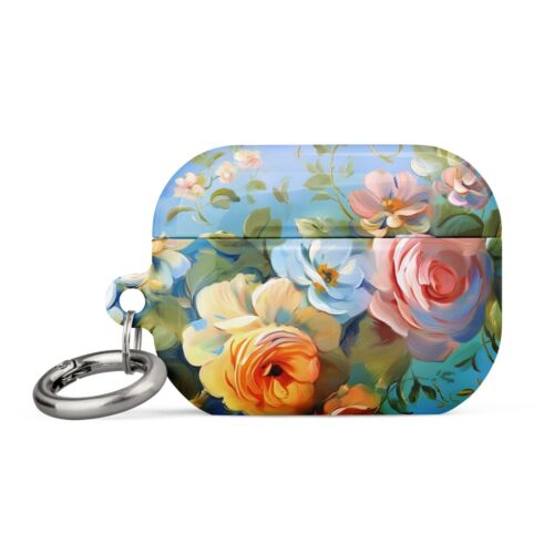 Roses Case for AirPods 1st 2nd 3rd Gen & AirPods Pro Pendant, AirPods Keychain