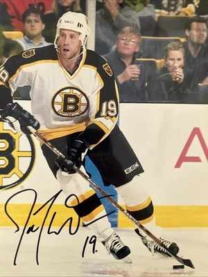 "Foto autografiada de 8x10"" de los Boston Bruins Joe Thornton" Foto 1 de 2