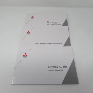 Mitsubishi Mirage 2018 pantalla del propietario audio garantía y manual de mantenimiento - Imagen 1 de 6