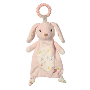 Douglas Parsnip Pink Bunny Teether Plush Stuffed Animal Toy, 10" - Picture 1 of 2
