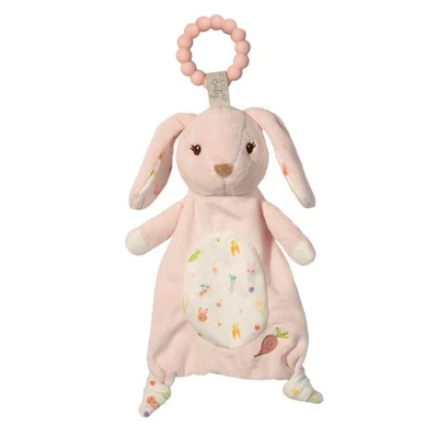 Douglas Parsnip Pink Bunny Teether Plush Stuffed Animal Toy, 10" - Image 1 of 2