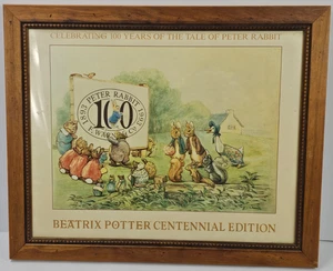 Beatrix Potter Centennial Edition Framed Wall Hanging Picture - Picture 1 of 8