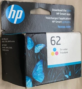Original OEM Original HP 62 Tri-Color Tintenpatrone ABGELAUFEN Mai 2025 NEU im Karton - Bild 1 von 2