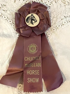 Cinta Roseta Púrpura Premio Chuckey Ruritan Horse Show Decoración Ecuestre - Imagen 1 de 5