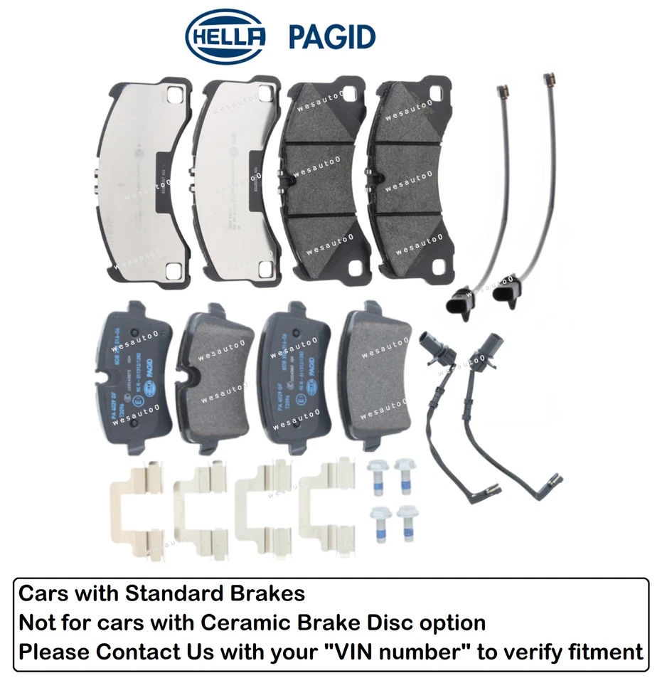 Pastilla de freno delantera y trasera + sensor OES para Porsche Macan GTS S (frenos estándar) Foto 1 de 1
