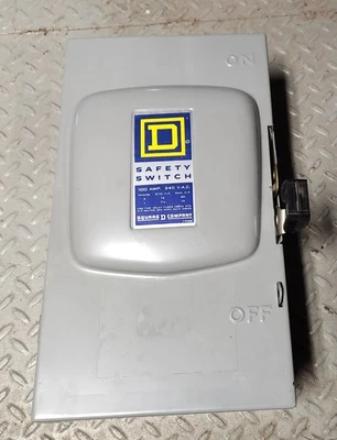 Interruptor de seguridad Square D D-323-N 100 Amp 240V Foto 1 de 4