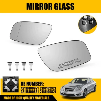 Espejo retrovisor térmico de cristal para Mercedes-Benz E320 2007-2009 lado izquierdo derecho 2118102321 Foto 1 de 4