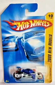 Hot Wheels Canyon Carver Blue Motorcycle 2008 New model 1012A - Picture 1 of 4