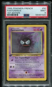 Fantominus / Gastly #50 PSA 9 French 1st Edition Pokemon Base Set (#3384) - Picture 1 of 2