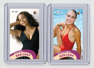 Carta tabacco Heather Thomas rara MH Red Leaf #'d x/3 n. 304 - Foto 1 di 1