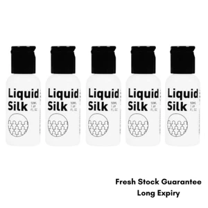 Lubricante de seda líquido tamaño de viaje 50 ml / 1,69floz paquete de cinco | sedoso - Imagen 1 de 3