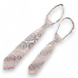 Lot of 2 The Matching Tie Guy  "4T-7 & 6-18m" Paisley Neckties Microfiber - Picture 1 of 8