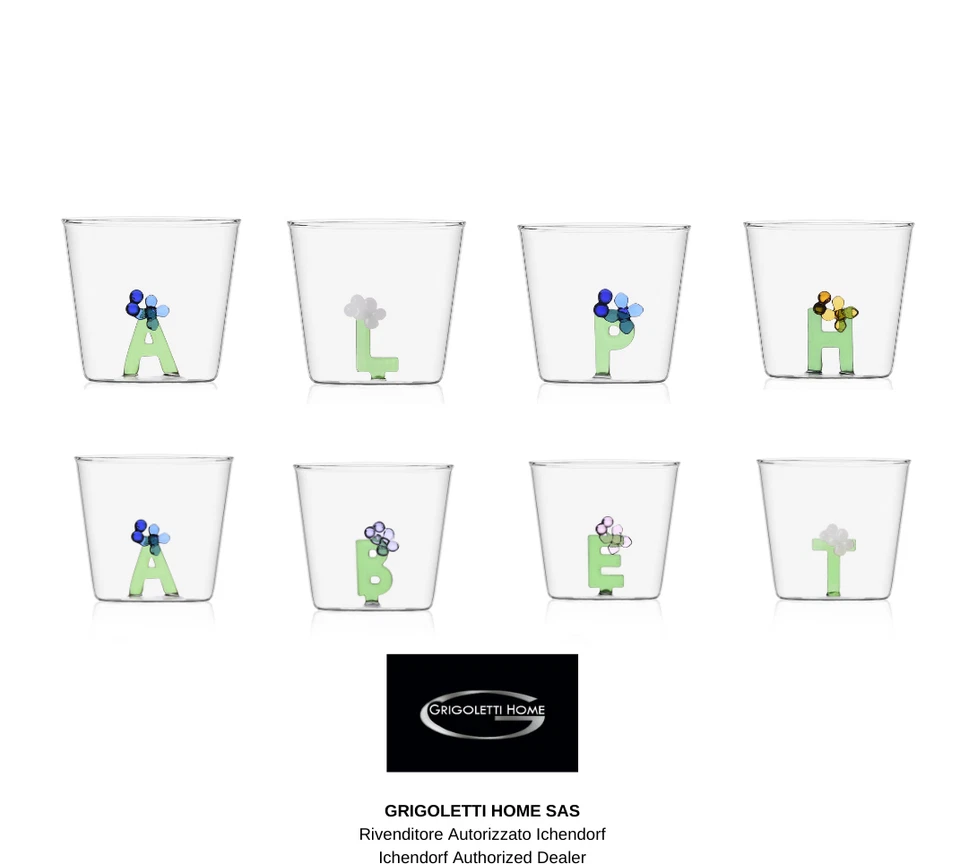 Verre Greenwood Bloom Alphabet Ichendorf - Lettres De L'Alphabet Au Choix