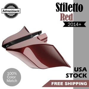 Cubiertas laterales extendidas STILETTO ROJO para más de 14 Harley Touring Street Road - Imagen 1 de 7