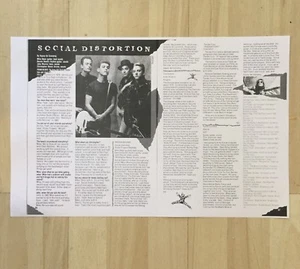 Mike Ness Social Distortion Interview Poweredge Skateboard Magazine Prison Bound - Picture 1 of 1