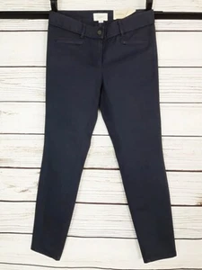 Ann Taylor Loft Marisa Skinny Womens Pants Size 4 Gray 2 Front Zip Pockets  - Picture 1 of 5