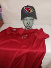Arizona Cardinals Rare NFL Crucial Catch  Hat and shirt. Coach worn on sideline 