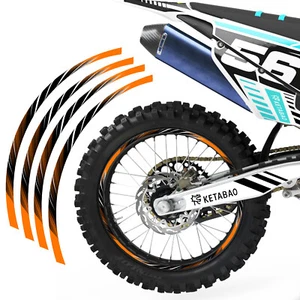 BLUE L02B 21" 18" Wheel Rim Tape Decal Sticker For Honda CRF 250F 2019-2021 20 - Picture 1 of 13