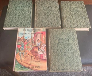 #416 Five Vintage Bobbsey Twins Hard Cover Books In Good Condition - Picture 1 of 19