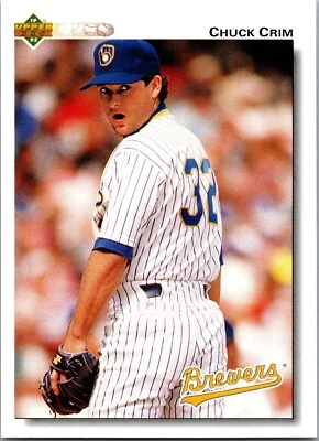 1992 Upper Deck - #496 Chuck Crim - Image 1 of 2