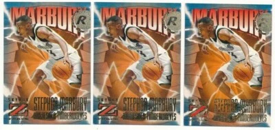 STEPHON MARBURY LOT OF (3) 1996/97 SKYBOX Z-FORCE #156 ROOKIE TIMBERWOLVES MINT - Image 1 of 2