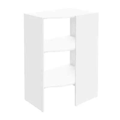 Organizador base esquina 29 pulgadas W Blanco 3 Estantes para Sistema de Walk-In Closet de Madera Foto 1 de 4